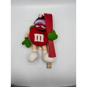 Vintage 2002 Christmas Mini‎ Seasonal Red Skiing M&M